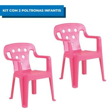 Imagem de Kit com 2 Poltroninhas Kids Mor, Rosa