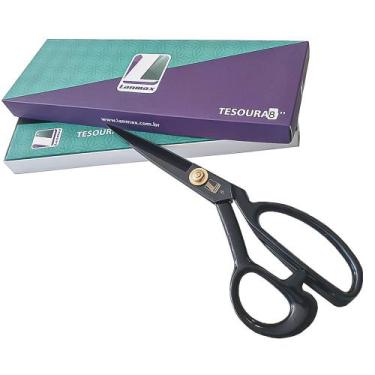 Imagem de Tesoura Costura Reforçada Profissional Alfaiate 8 Titanium - LANMAX