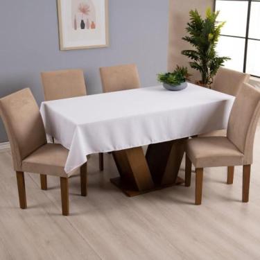 Imagem de Toalha de Mesa Basic 6 Lugares 2,00x1,40 1 Peça Tecido Oxford Liso - B