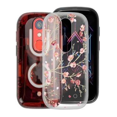 Imagem de KJYFOANI Capa de telefone para Unihertz Jelly Star (7,00 cm), capa de silicone ultrafina à prova de choque para Unihertz Jelly Star, capa traseira macia antiarranhões [antiamarelamento] - flor