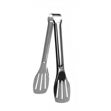 Imagem de Pegador Multiuso para Salada, Pães, Macarrão e Churrasco, Pinça Cozinha e Culinária, Inox Profissional Longo(1Pç - 9 polegadas)