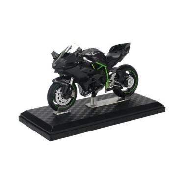 Imagem de Modelo De Motocicleta Kawasaki Ninja H2R Em Escala 1:12, Brinquedo De 