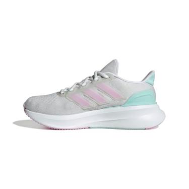 Imagem de adidas Tênis infantil unissex Ultrarun 5, Cinza/Bliss Lilac/Semi Flash Aqua, 16