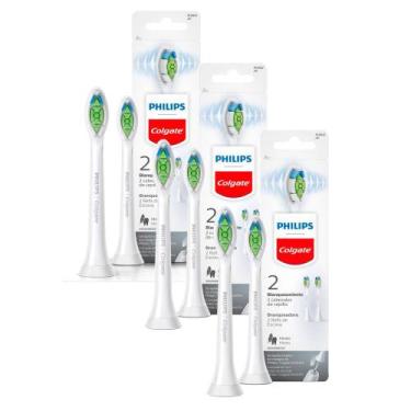 Imagem de Kit 3 Refil para Escova de Dente Elétrica Philips Colgate Branqueadora