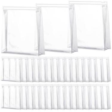 Imagem de Bolsa de maquiagem Xuniea Mini Clear 50 unidades de PVC impermeável 18