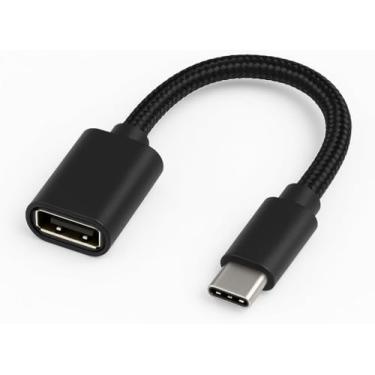 Imagem de Cabo OTG Adaptador USB C para USB 3.0, adaptador USB C macho para USB fêmea, compatível com MacBook Pro 2022, MacBook Air/Mini, iPad Mini/Pro 2022, Samsung Galaxy S22 G, Poco, Iphone do 15 em diante