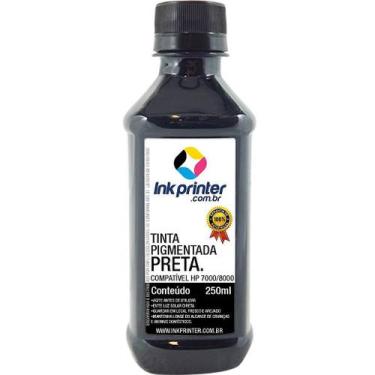 Imagem de Tinta Pigmentada InkPrinter Preta para Impressora HP Série 7000, 8000 