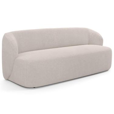 Imagem de Sofá 2 Lugares Orgânico Para Sala De Estar Living 170cm Heidy F04 Bouclê Bege - Lyam Decor