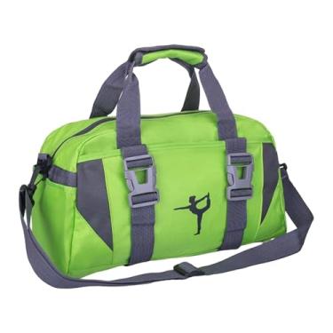 Imagem de kowaku Bolsa de ioga e fitness para pernoite feminina, bolsa portátil, alça de ombro ajustável para exercícios, treino, esportes, Verde