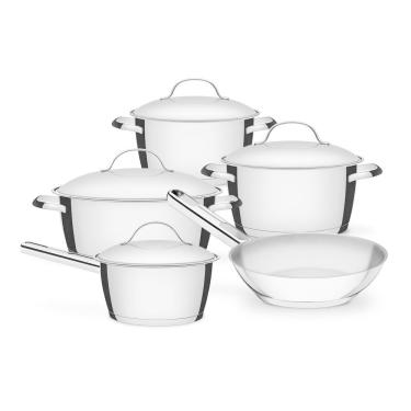 Imagem de Conjunto Fundo Triplo Panelas Allegra 5 Peças - Tramontina