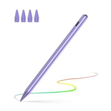 Imagem de Caneta Stylus para iPad (2018-2025), Pad Pencil 10ª geração com rejeição de palma e inclinação, lápis digital compatível com Apple iPad 6/7/8/9/10/A16, Pro 27.9 cm/32.8 cm/33.0 cm, Mini 5/6, Air 3/4/5
