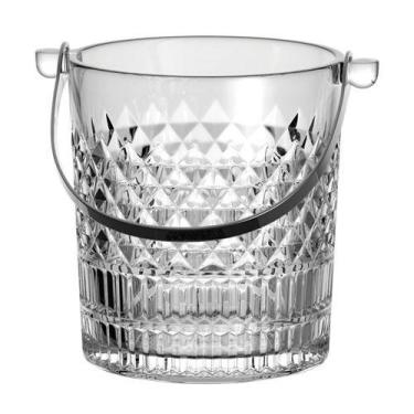 Imagem de Balde para Gelo Esplanada em Cristal com Pinça em Aço Inox 1L - L'Herm