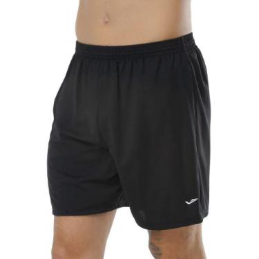 Imagem de Shorts Elite Plus Size Masculino Leve Bermuda Esportivo, Preto, EG6, M
