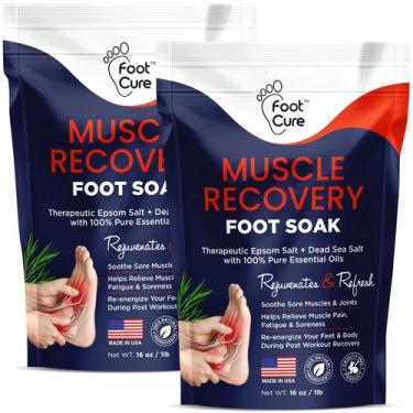 Imagem de Foot Soak FOOT CURE Muscle Relief com sais de Epsom 480 mL x2