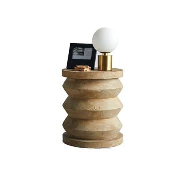 Imagem de Mesa de centro mesa lateral retrô de madeira criativa pequena mesa de centro sala de estar sofá lateral mesa de centro mesa de centro quarto mesa de cabeceira