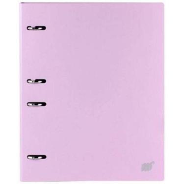 Imagem de Fichário Colegial Com 4 Argolas Lilás Pastel Rc4Ebc/Ll -