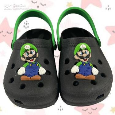 Imagem de Sandália Infantil Masculina Babuche Estampa do Luigi Leve e Confortáve