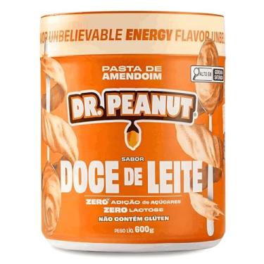 Imagem de Pasta de Amendoim Dr. Peanutt Doce de Leite 600g – Com Whey Protein Isolado, Zero Açúcar, Sem Glúten e Lactose