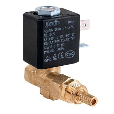 Imagem de NHJLFKSA Válvula solenoide eletromagnética de alta pressão G1/20.3 cm N/C AC230V JYZ-3R tipo válvula de controle de fogo de 2 vias para água gás vapor