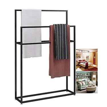Imagem de Toalheiros, toalheiro Freestandibathroom moderno suporte de toalha de metal, Albathroom Dryistand com barra para piso de banho