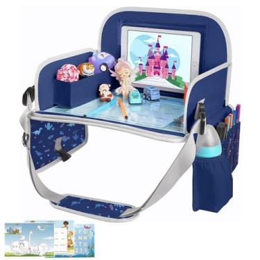 Imagem de Bandeja de viagem para crianças MENZOKE com suporte para tablet e copo