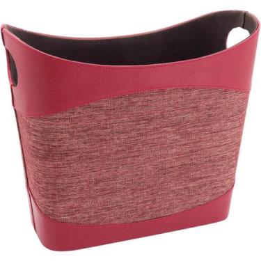 Imagem de REVISTEIRO MERCURIO 34x40x20cm SINTÉTICO VERMELHO - HOME&CO