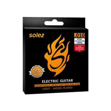 Imagem de Encordoamento Solez para Guitarra 010 Níquel SLG10