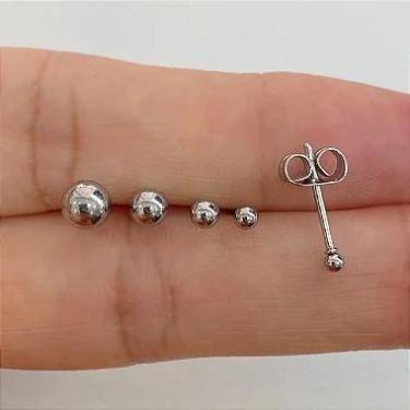 Imagem de Brincos de aço cirúrgico dourados com fecho de tarracha - no-brand, 2,