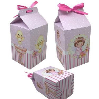 Imagem de Kit 10 caixinhas Milk Batizado Lembrancinhas Festa Envio Rápido - KIBU
