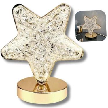 Imagem de Luminária Estrela LED de Mesa Decorativa 3 Cores USB Portátil Estilo A