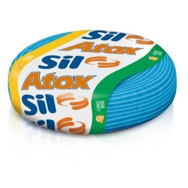 Imagem de Cabo Fio Elétrico Sil Flexível de Cobre 4mm 50m Azul