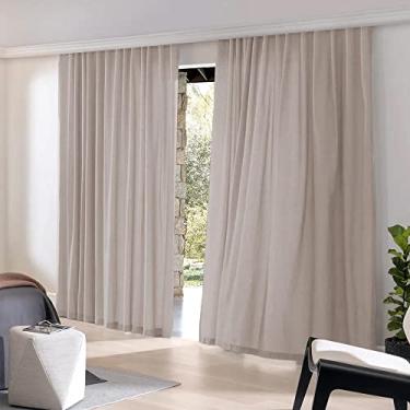 Imagem de Cortina para Trilho Bella Janela 540x280 cm Inove Matera Taupe