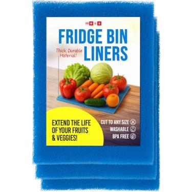 Imagem de 2x The Life of Your Produce – Forros de caixa de geladeira da MESS – Tapete anticontusões – Forros mais nítidos – Laváveis, reutilizáveis, cortados em qualquer tamanho – 3 tapetes 38 x 30,5 cm sem BPA