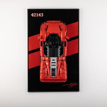 Imagem de Nitemode Display Wallboard Compatible with Lego Technic Ferrari Model Car Kit Building Set 42143(No Model)
