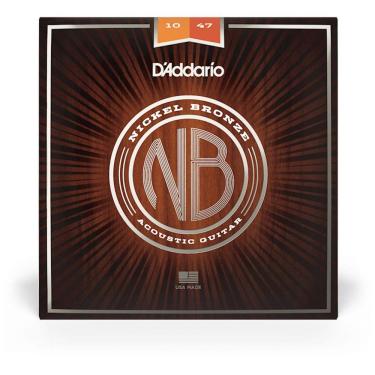 Imagem de Encordoamento Para Violão D Addario Nb1047 Aço .010 Níquel Bronze