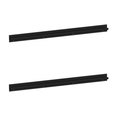 Imagem de Kit 2 Puxadores 68,6cm Para Balcão Cozinha 70cm Veneza Multimóveis Mp3082 Preto