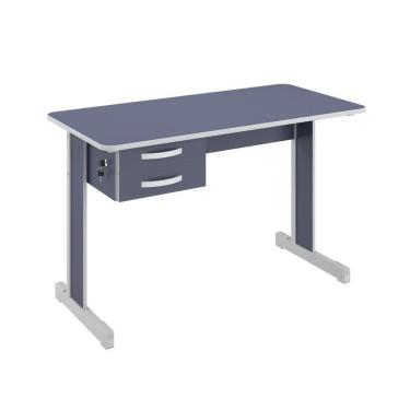 Imagem de Escrivaninha Office Azul 2 Gavetas Mesa Computador Florida