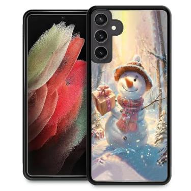 Imagem de DAIZAG Capa compatível com Samsung Galaxy S23 FE, Natal - Presentes de boneco de neve, antiqueda, à prova de arranhões, capa protetora com padrão personalizado