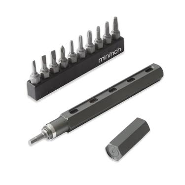 Imagem de Mininch Tool Pen Premium | Conjunto de canetas de chave de fenda multiferramenta de precisão, chave de fenda portátil | 16 brocas magnéticas