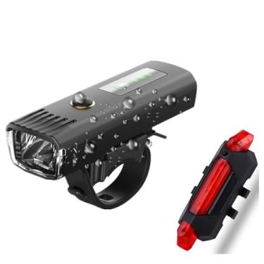 Imagem de Lanterna Traseira Para Bicicleta,Ipx-4 à Prova D'áGua, Sensor De Luz Inteligente, Com Luz Indicadora De Bateria, Adequado Para Todas As Bicicletas E Mountain Bikes