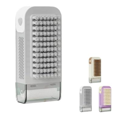 Imagem de Caixa de sabão de espuma multifuncional 3 em 1 com rolo e esfoliante, dispensador portátil de barra de sabão para limpeza e armazenamento (cinza)