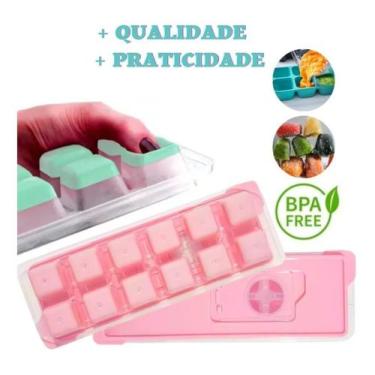Imagem de Forma de Gelo Silicone Com Tampa Plasvale