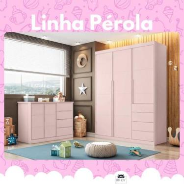 Imagem de Quarto Completo Infantil Pérola Rosê _ Phoenix Baby