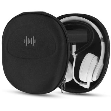 Imagem de Geekria Capa de fone de ouvido de carregamento Elite compatível com Beats Solo 4, Studio Pro, Sony WH-H800 e mais, bolsa rígida de substituição para transporte de viagem (preto) sem carregador