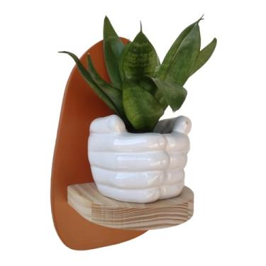 Imagem de Prateleira Orgânica Colorida Decorativa de Parede Coleção Cottagecore - 25x15x11cm - Organic3 Cor:TERRACOTA;Tamanho:25X1