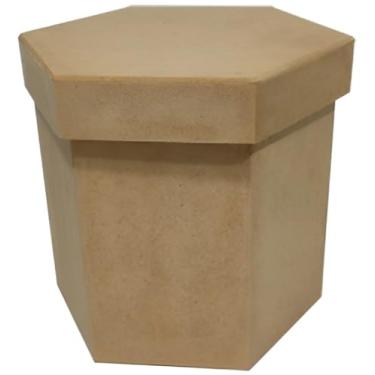 Imagem de Caixa Mdf Sextavada Panetone Chocotone Presente Doces Artesanatos