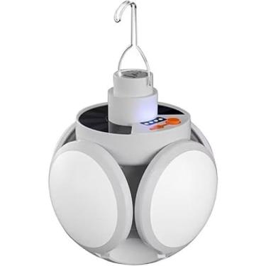 Imagem de Luminaria Lampada Solar Portatil Acampamento Pesca Luz