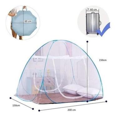 Imagem de Mosquiteiro Tenda Cama Casal Dobrável Pratico E Portátil