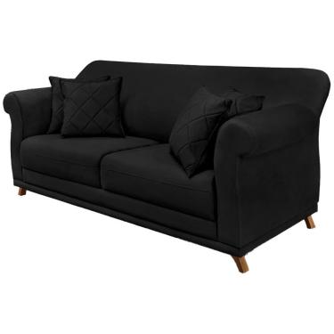 Imagem de Sofa 2 Lugares Retro Polo 160cm Com Almofada Suede 1105 Ezz 1105