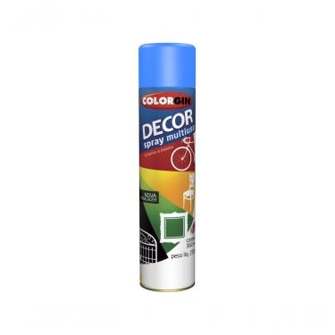 Imagem de Tinta Spray Colorgin Decor Azul Med (Nr23-Onu 1950) C/6Pcs